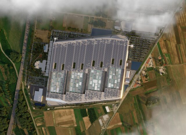 Italvolt gigafactory site rendering - birds eye view